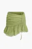 Ruffle V-hals top og nederdel sæt sold by Micas