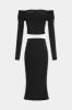 Off Shoulder Long Sleeve Top And Skirt Set sold by Micas