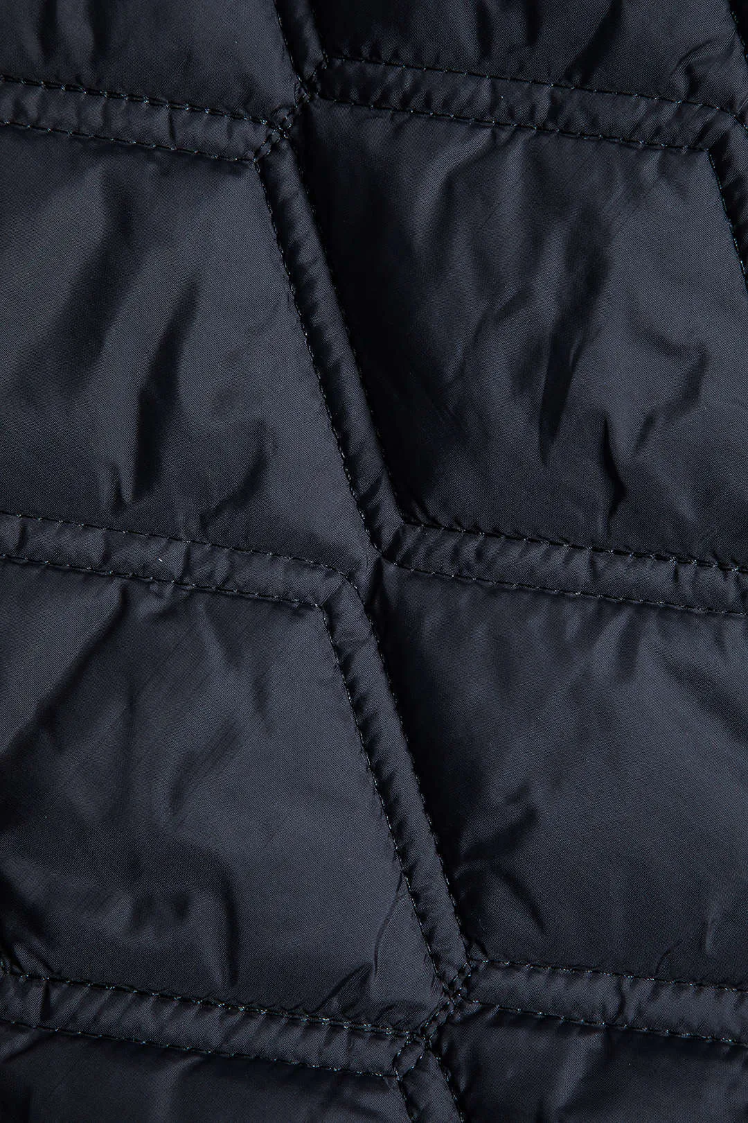 Diamond Grid Polo Collar Patchwork Puffer sold by Micas product image thumbnail 3