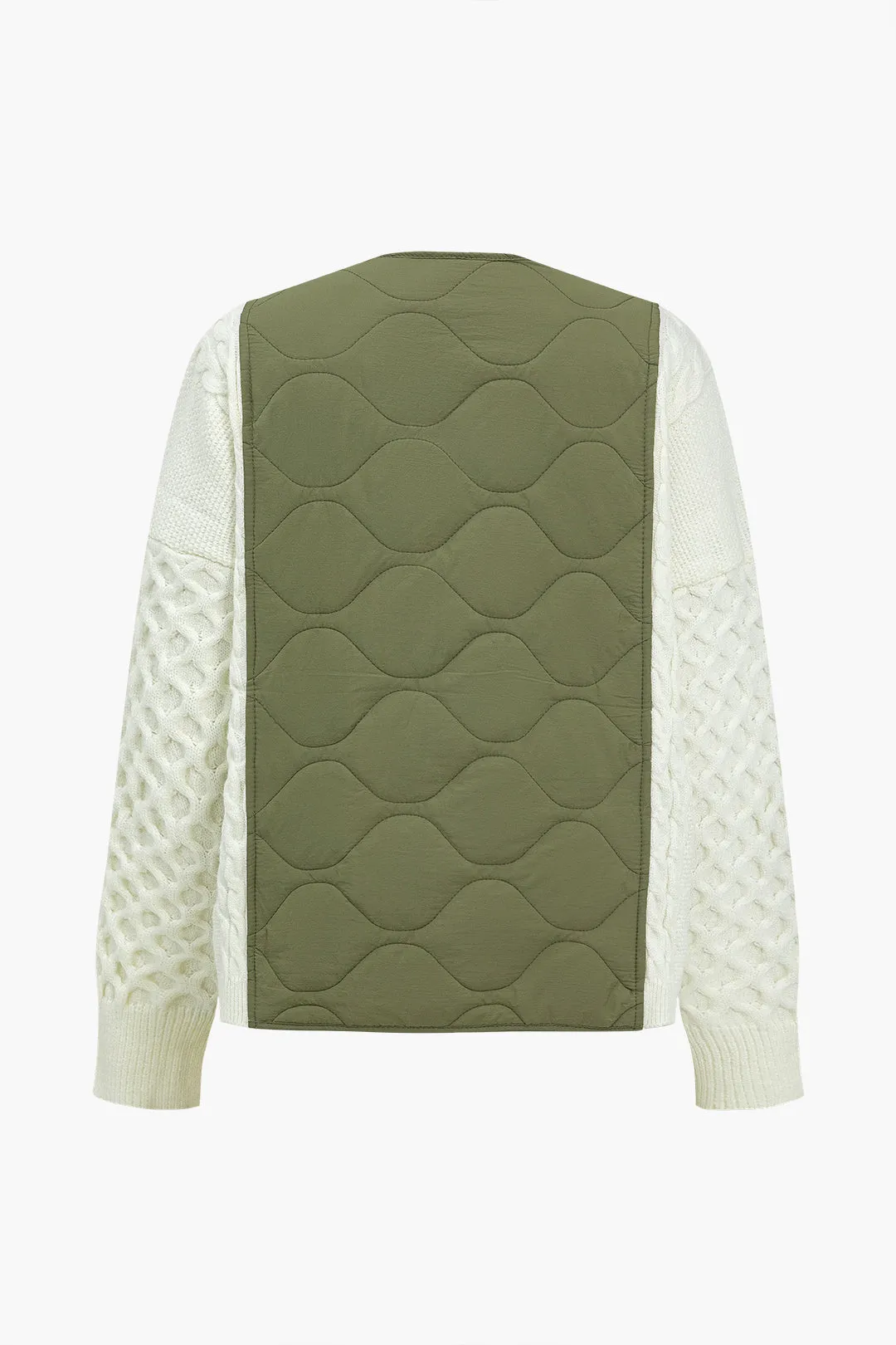 Patchwork Detail Sweater Cardigan sold by Micas product image thumbnail 2