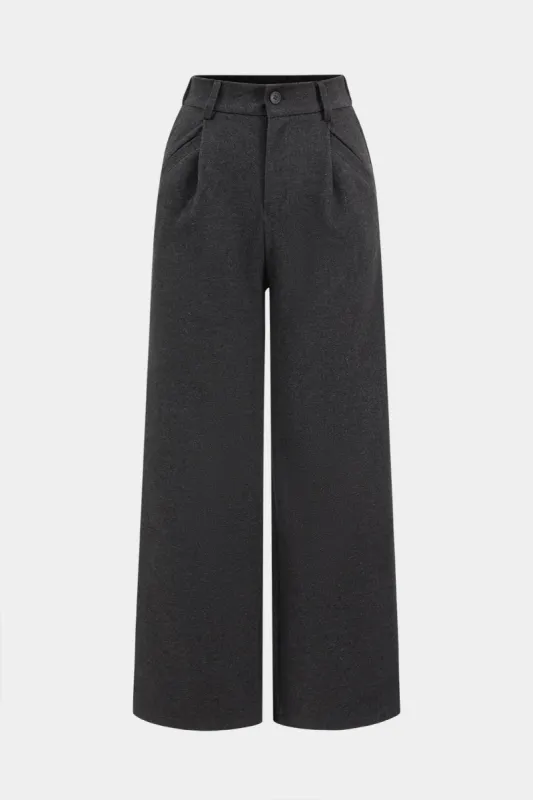Woolen Wide Leg Trousers sold by Micas