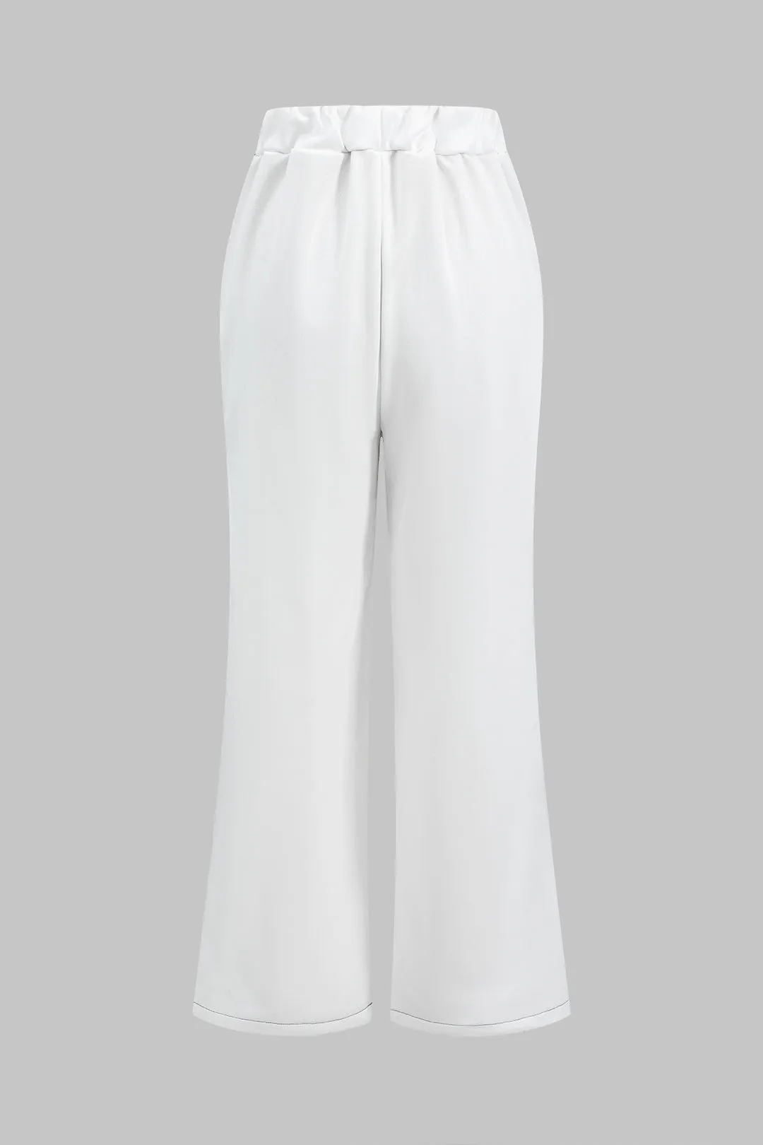 Denim Zipper Patchwork Jacket And Trousers Set sold by Micas product image thumbnail 5