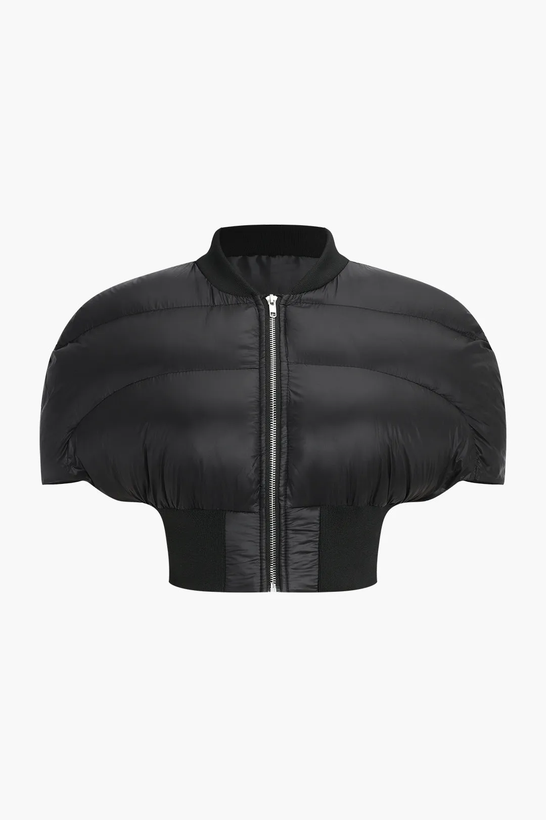Padded Zipper Cropped Puffer sold by Micas product image thumbnail 2
