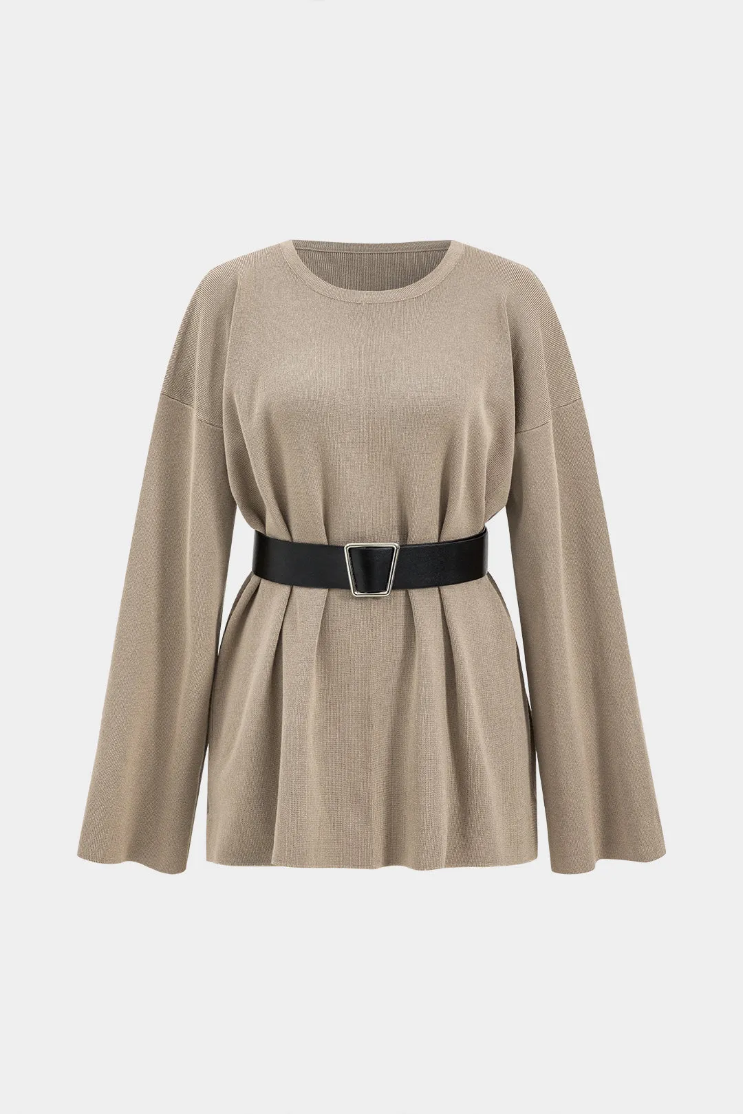 Sweater bæltet top og bukser sæt sold by Micas product image thumbnail 2