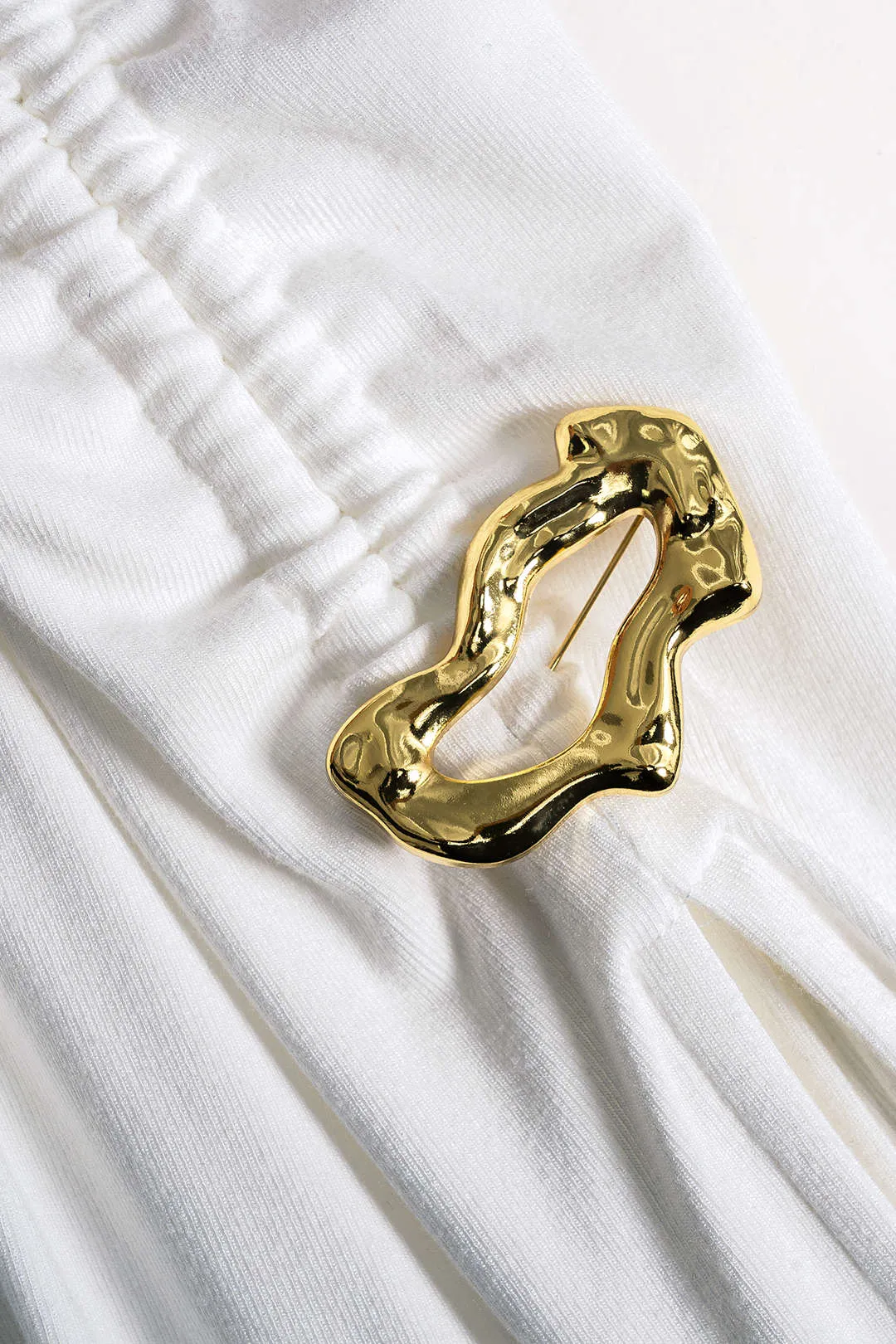 Metallic Drawstring Long Sleeve Maxi Dress sold by Micas product image thumbnail 3