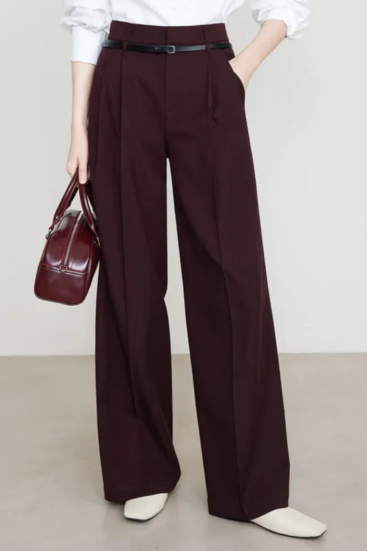 Solid Wide Leg Pants sold by Micas