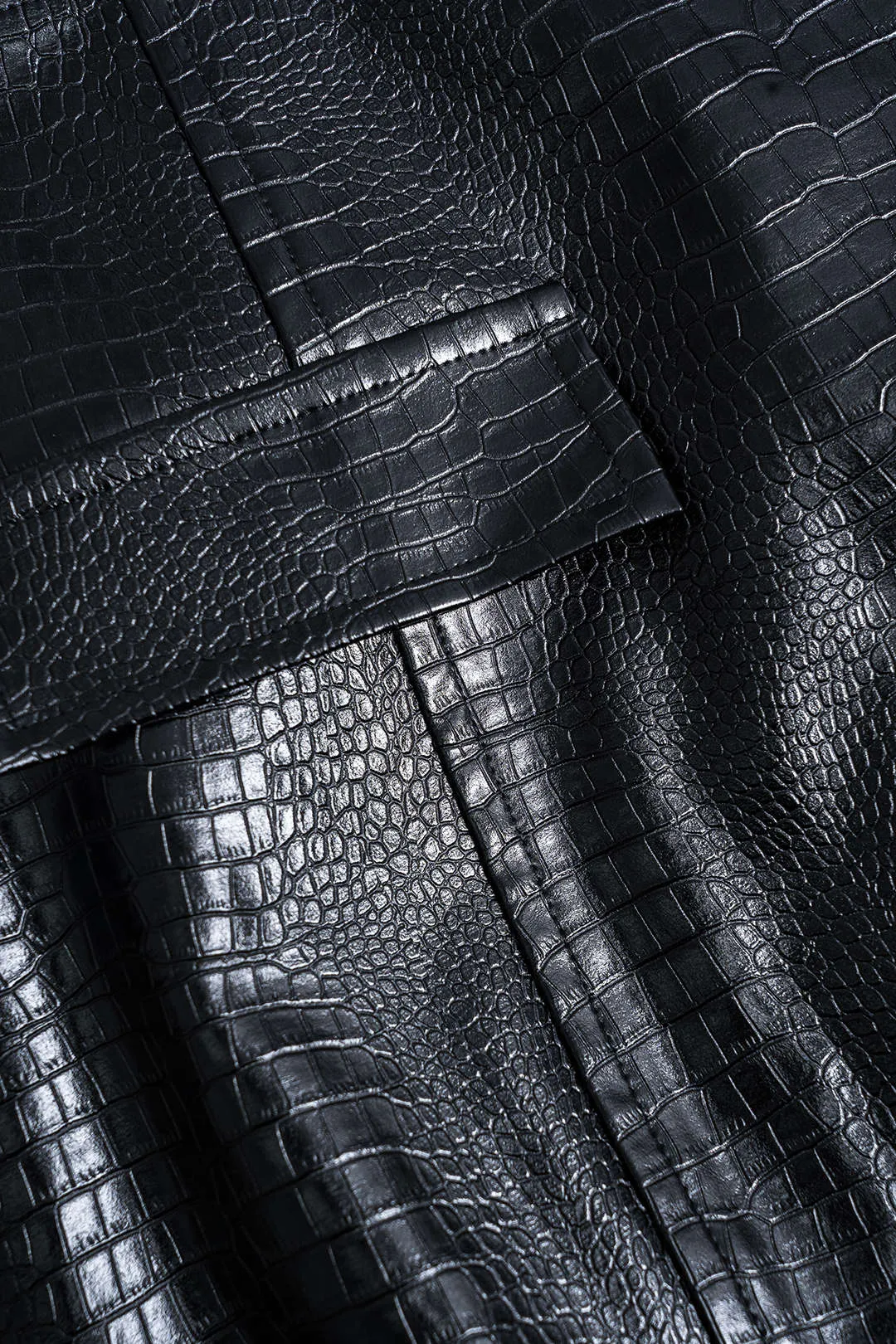 Faux Leather Zipper Skirt sold by Micas product image thumbnail 3