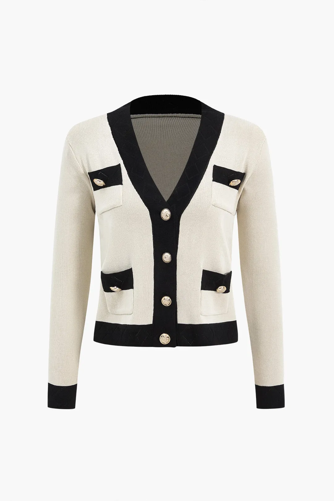 Strik metallisk knaplomme top og bukser sæt sold by Micas product image thumbnail 2