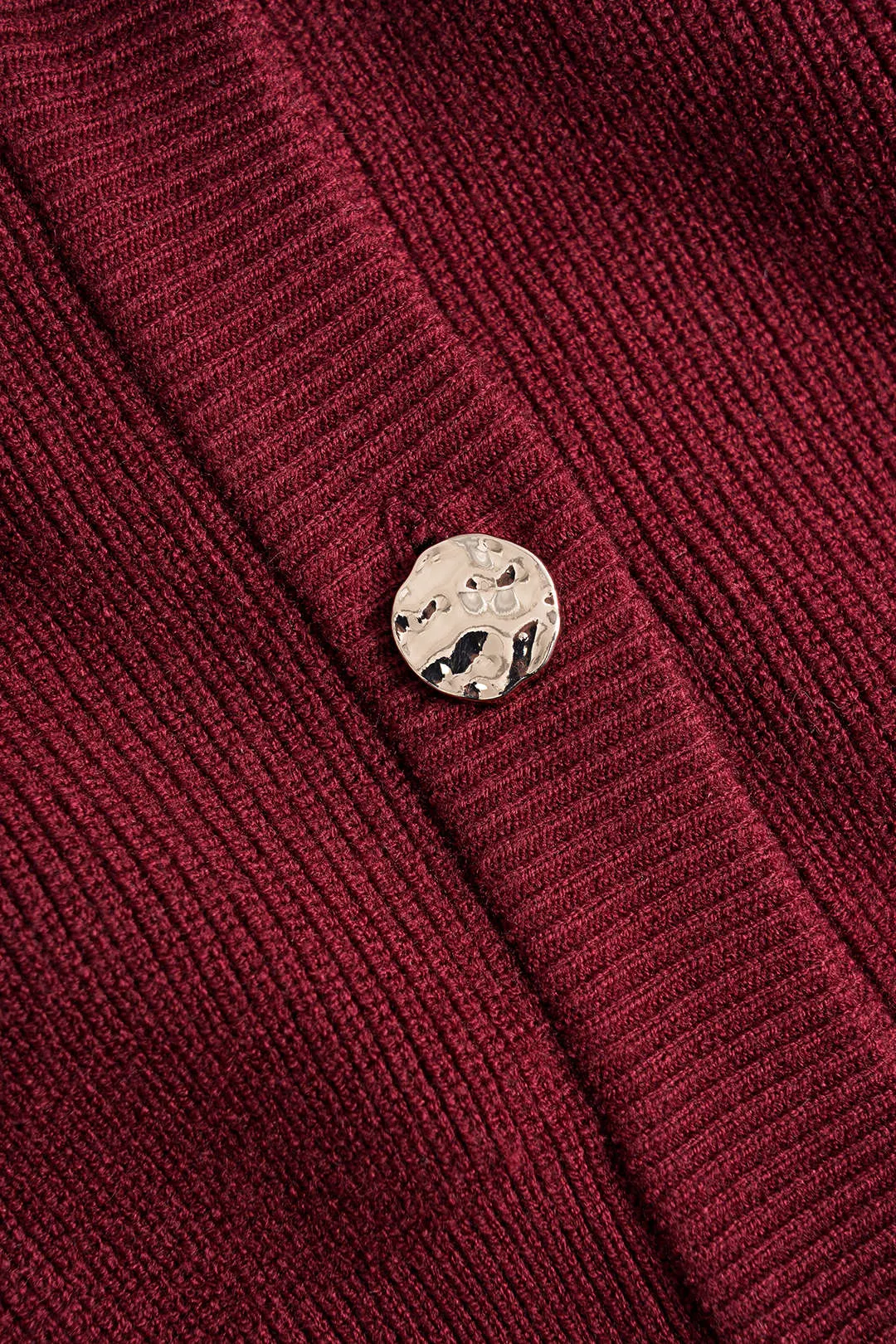 Metallic Button Sweater Long-Sleeve Top sold by Micas product image thumbnail 3