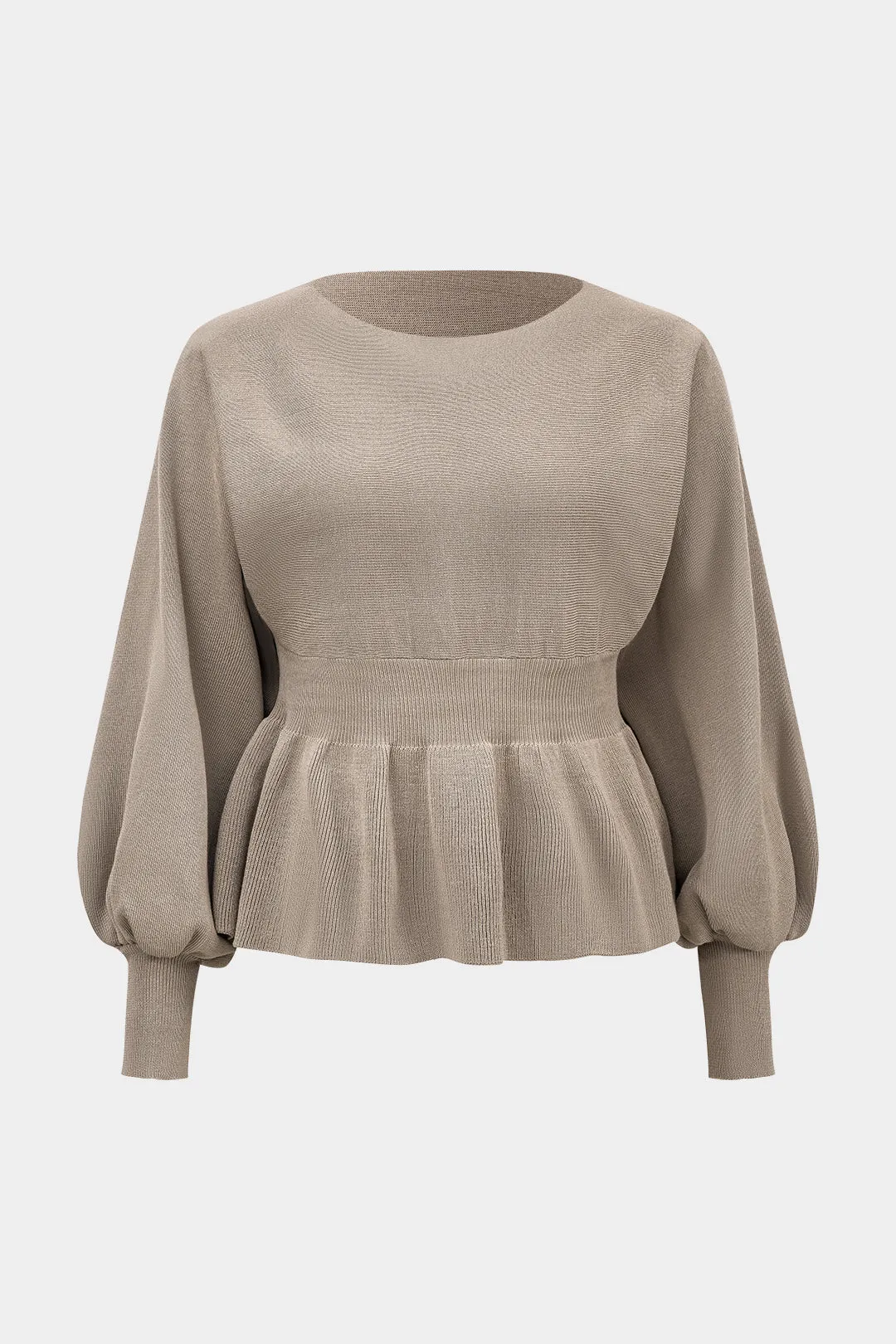 Plus størrelse strik top og højt talje nederdel sold by Micas product image thumbnail 2