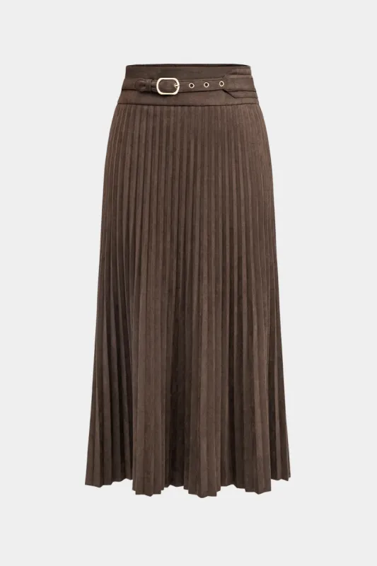 Metallic Pleated Skirt sold by Micas