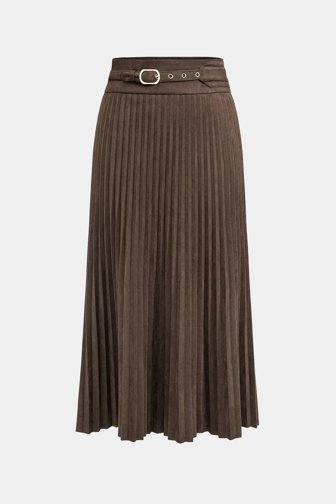 Metallic Pleated Skirt sold by Micas