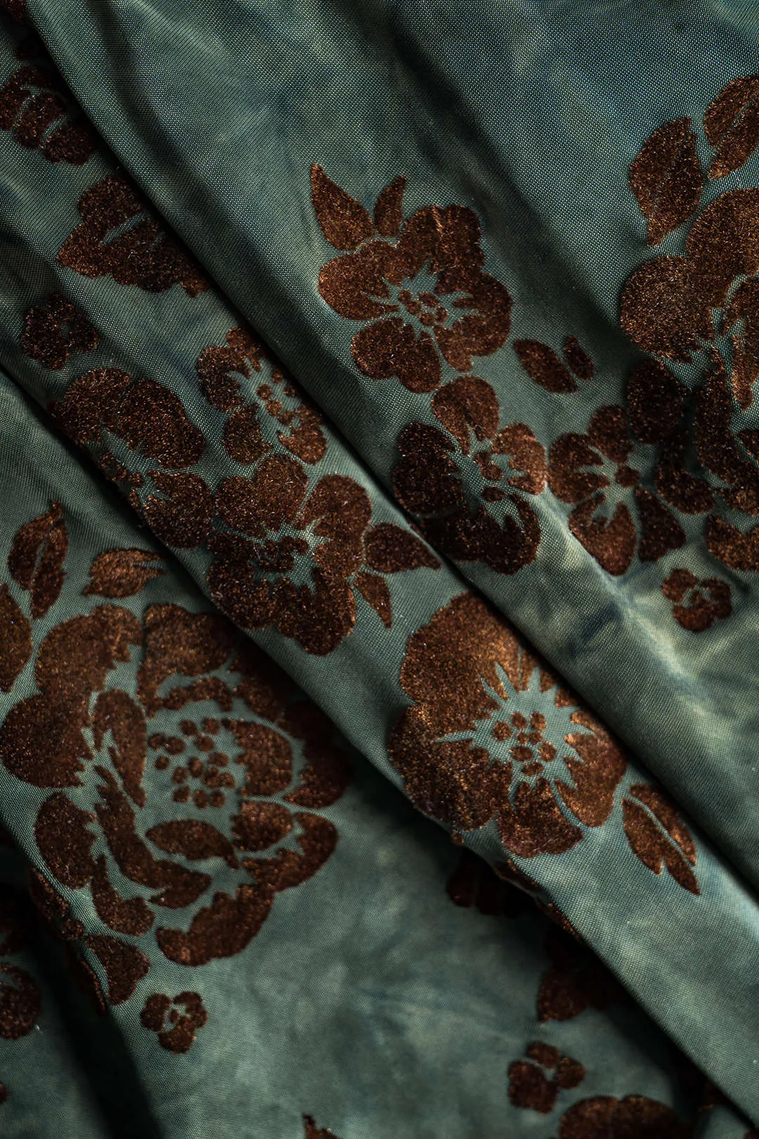 Blomsterprint fløjl ruched nederdel sold by Micas product image thumbnail 3