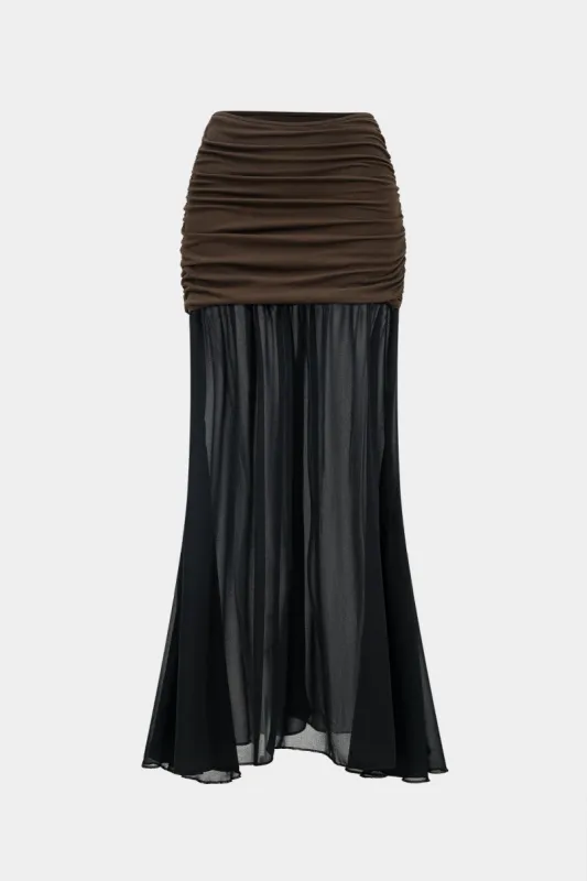 Chiffon Patchwork Skirt sold by Micas