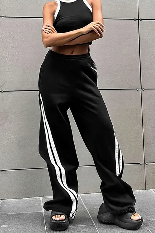 Contrast High Waist Trousers sold by Micas