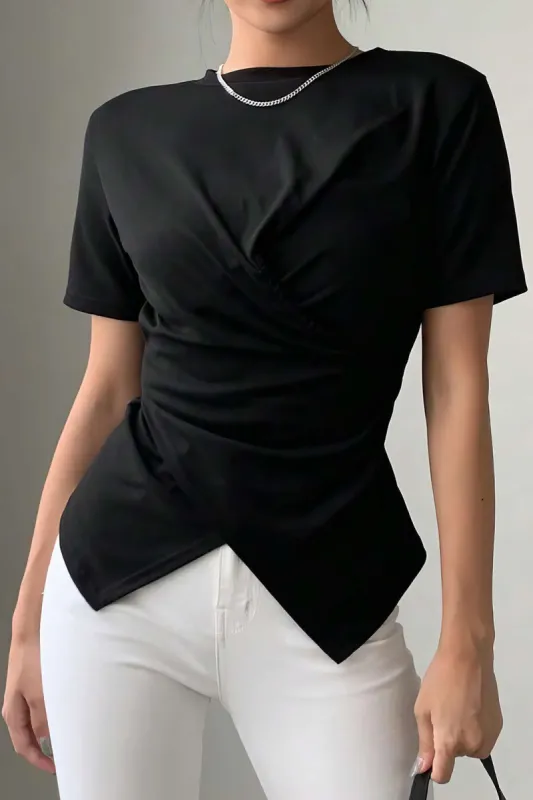 Twist Knot Short Sleeve T-shirt sold by Micas