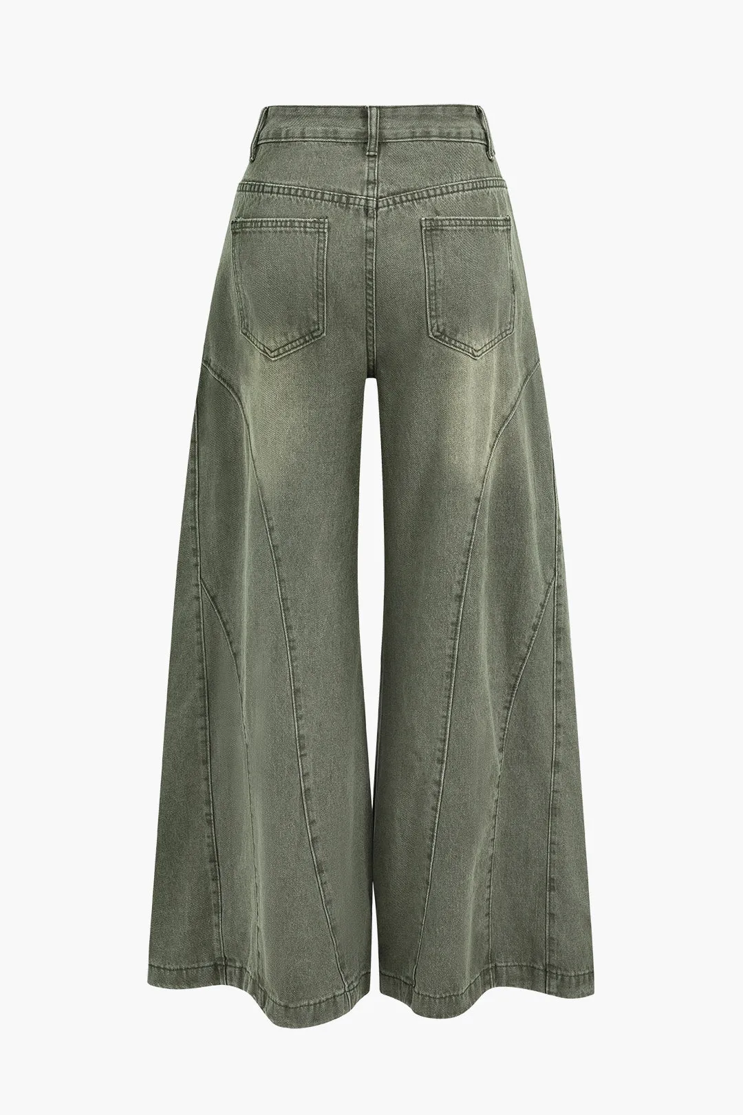 Denim vaskede brede ben jeans sold by Micas product image thumbnail 2