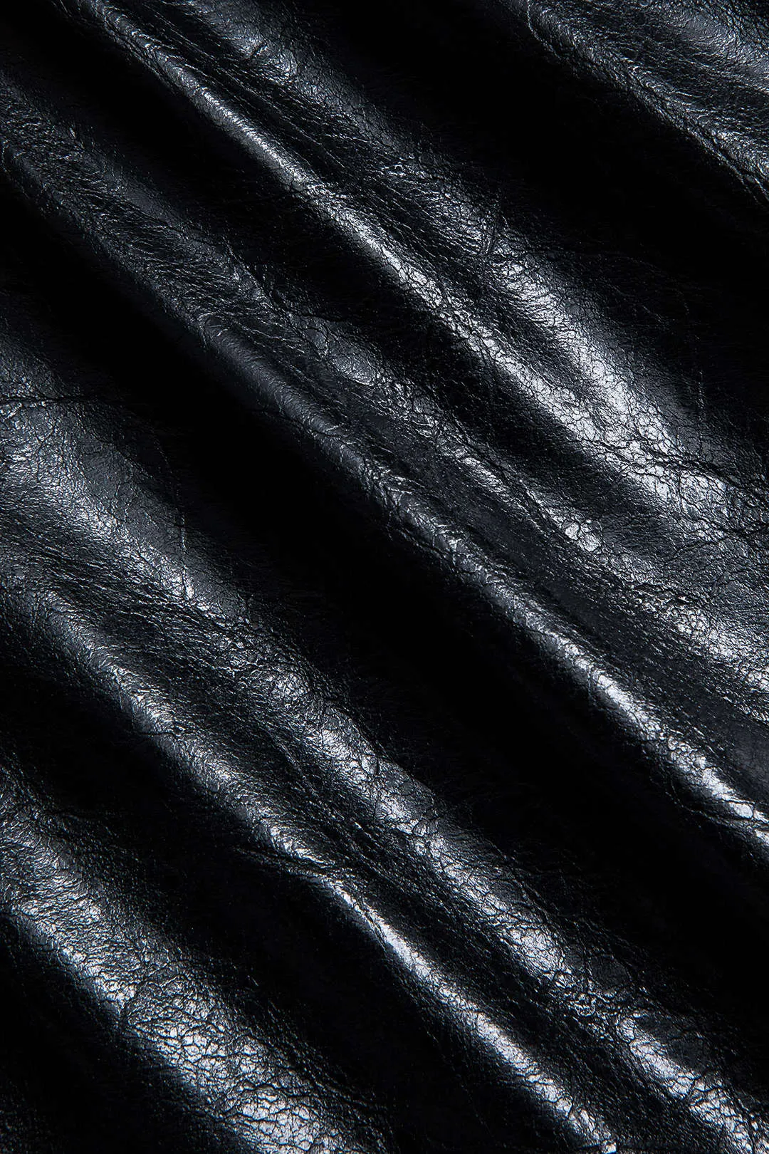 Faux Leather Patchwork V-Neck Mini Dress sold by Micas product image thumbnail 3