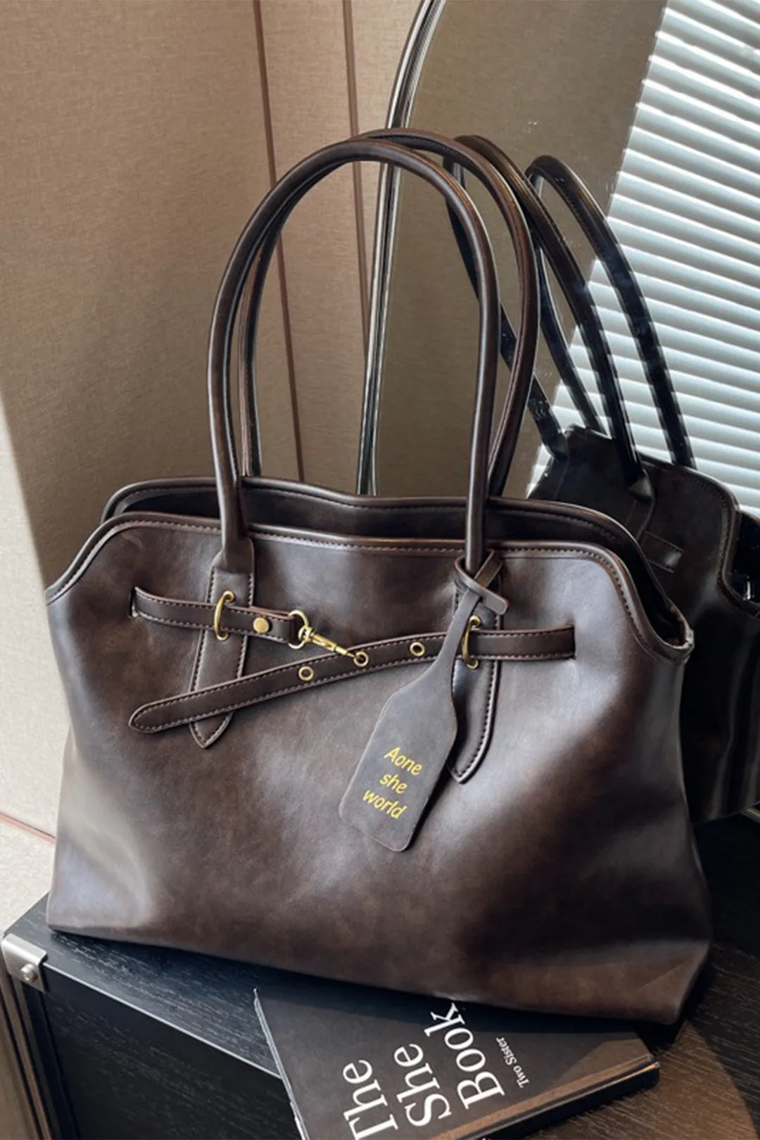 Retro Large Capacity Shoulder Bag Tote sold by Micas