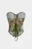 Blomsterprint Stropløs slips tilbage korsetrørets top sold by Micas