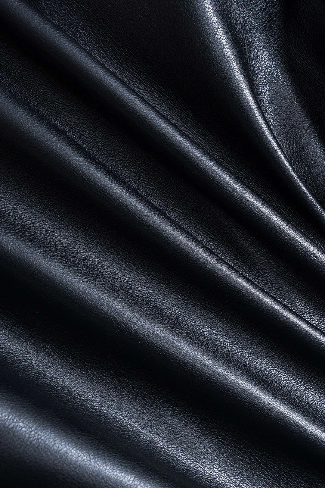 Faux Leather Metallic Buttoned Long-Sleeve Shirt sold by Micas product image thumbnail 5