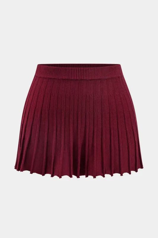 Plus Size Knit Pleated Skirt sold by Micas