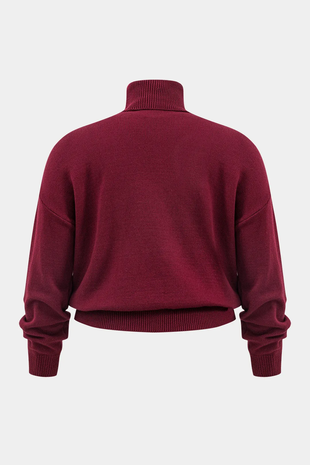 Plus Size Knit Turtleneck Long-Sleeve Top sold by Micas product image thumbnail 2