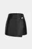 Faux læder høj talje skort sold by Micas