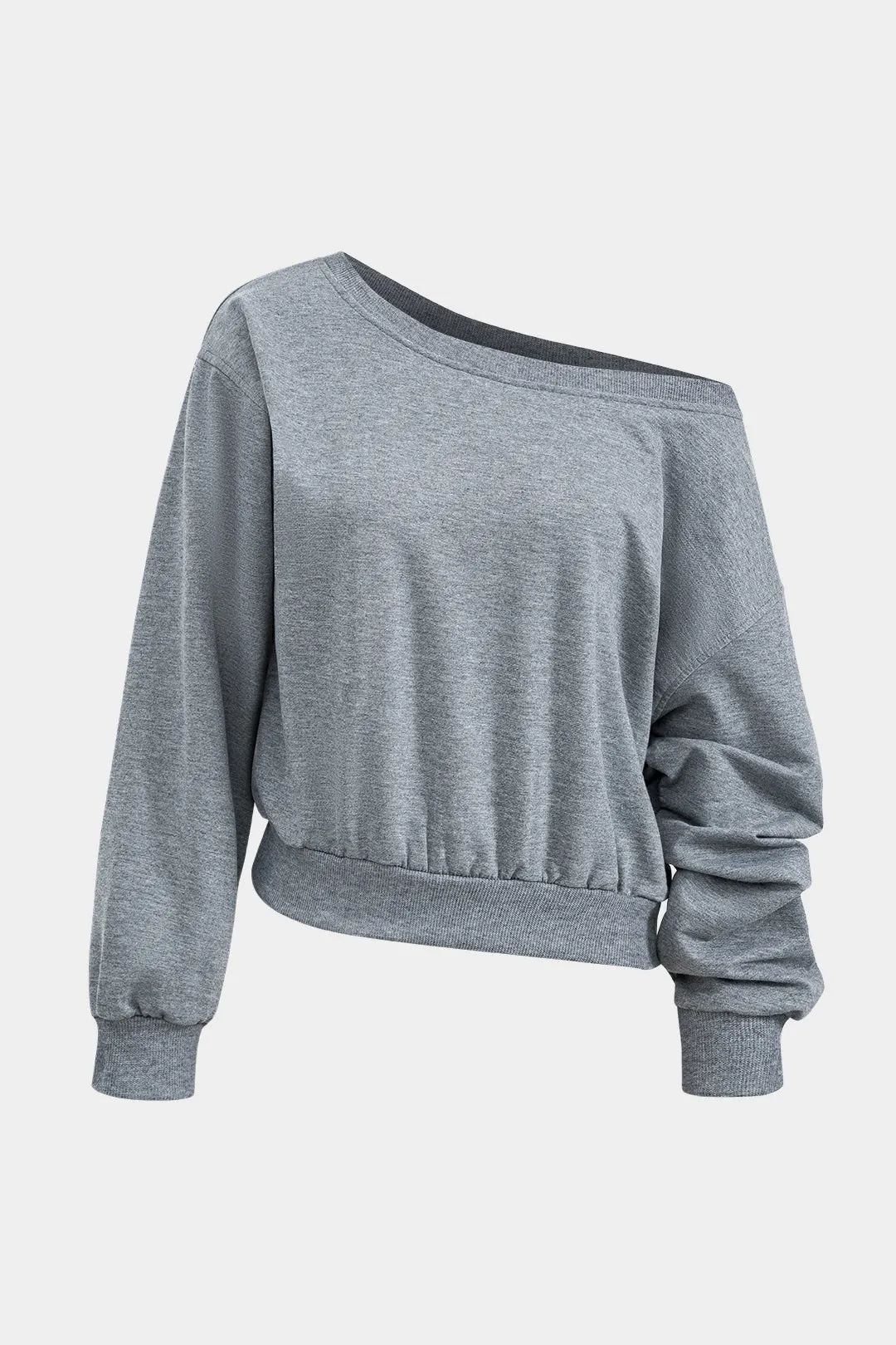 Grundlæggende asymmetri langærmet top og nederdel sæt sold by Micas product image thumbnail 2