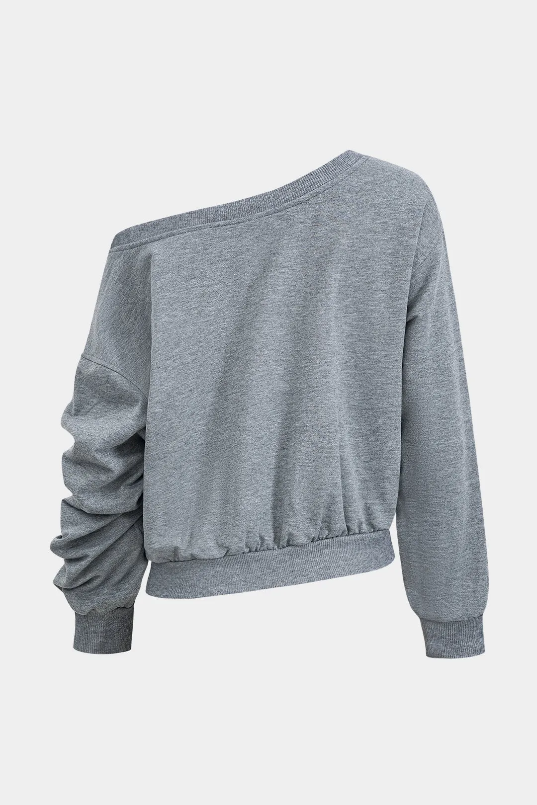 Grundlæggende asymmetri langærmet top og nederdel sæt sold by Micas product image thumbnail 3