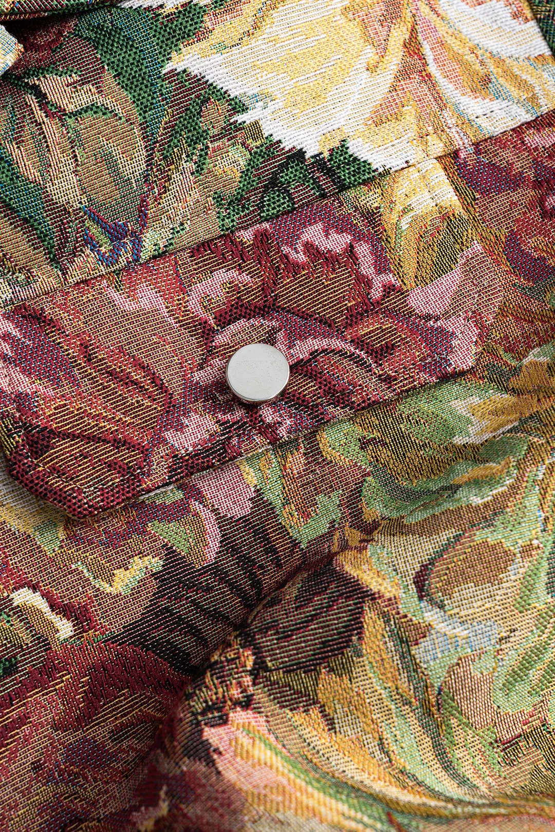 Jacquard Metallic Fake Pocket Short Sleeve Romper sold by Micas product image thumbnail 3