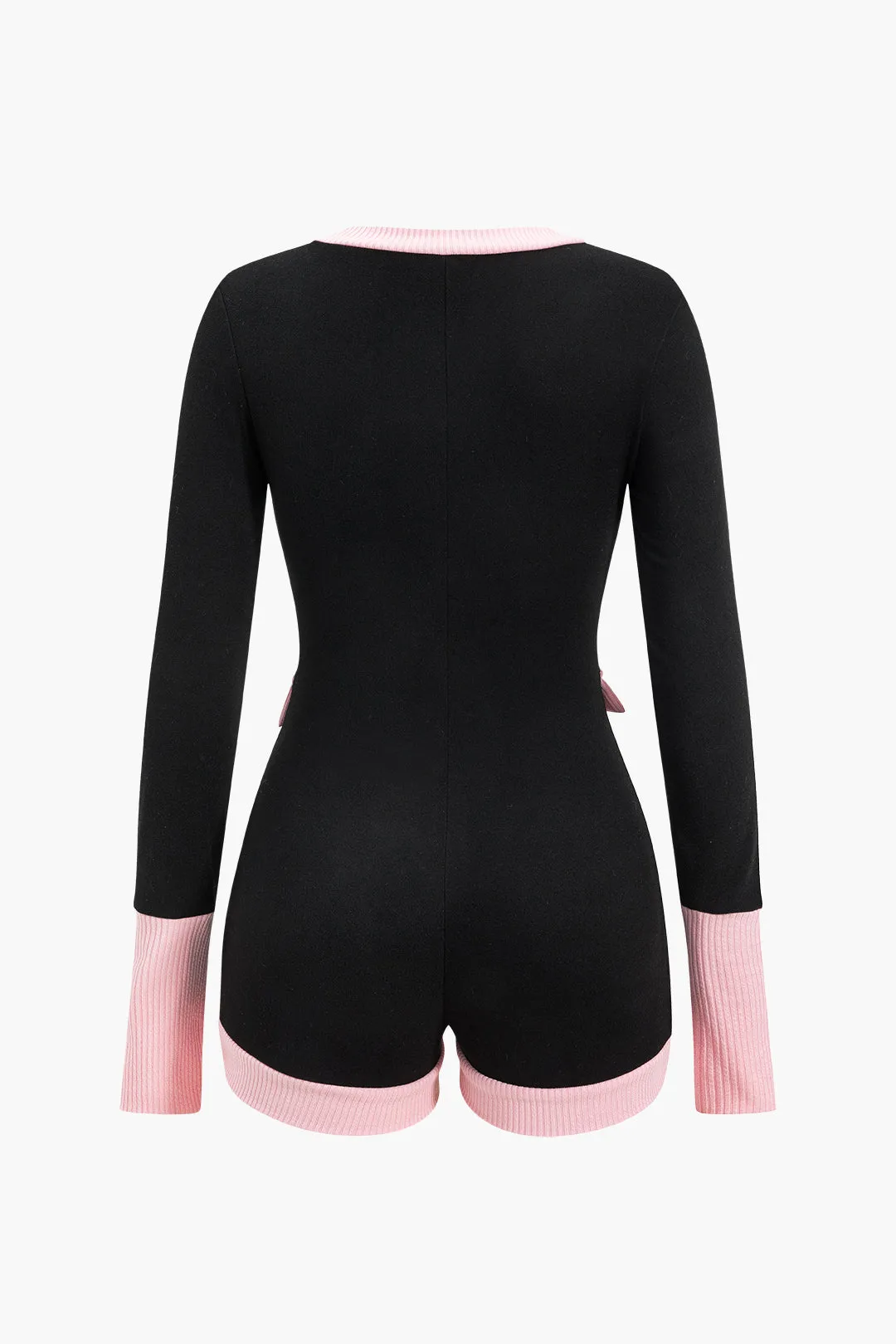 Botton Patchwork Langærmet Romper sold by Micas product image thumbnail 2