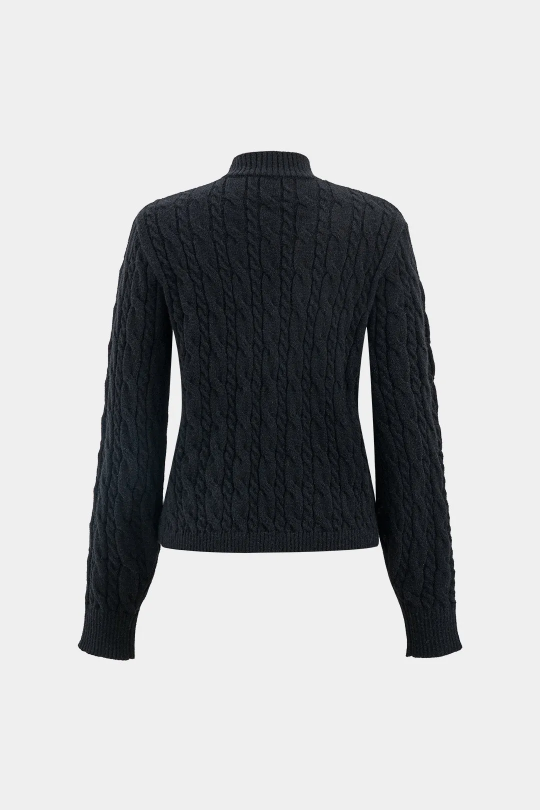 Sweater Metallic Cut Out Long-Sleeve Top sold by Micas product image thumbnail 3