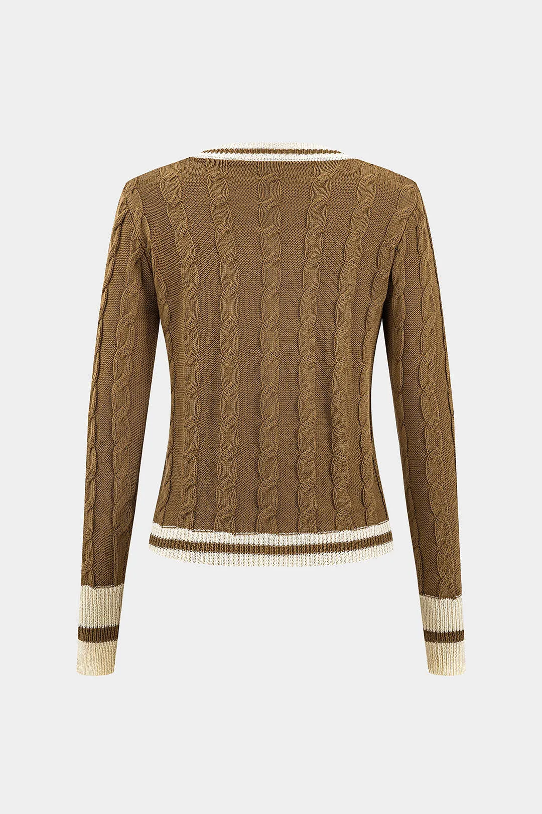 Sweater Button Asymmetrical Long-Sleeve Top sold by Micas product image thumbnail 2