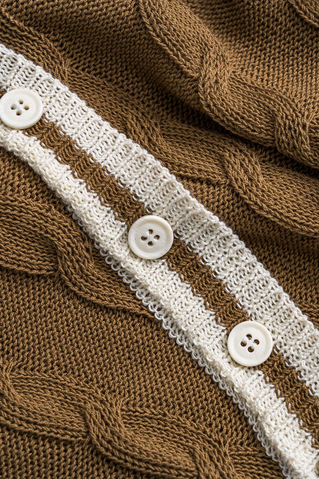 Sweater Button Asymmetrical Long-Sleeve Top sold by Micas product image thumbnail 3