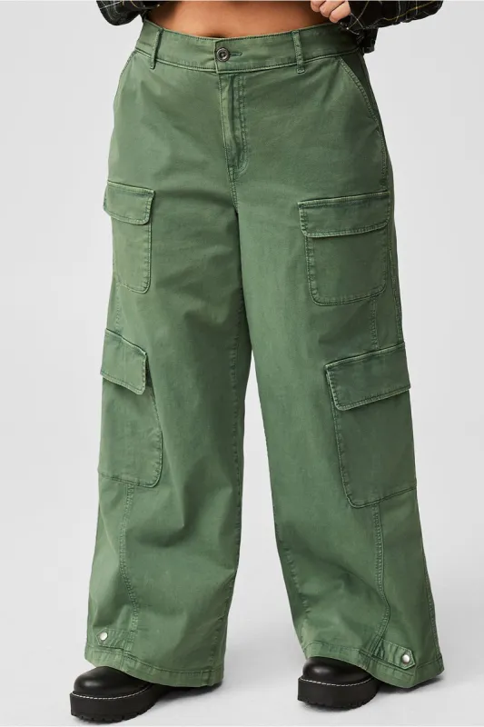 Plus Size Denim Zipper Flap Pocket Trousers sold by Micas