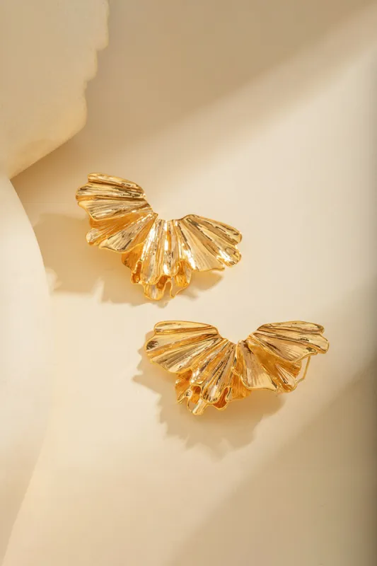 Ruched metaløreringe sold by Micas