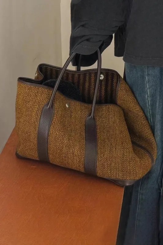 Straw Patchwork Shoulder Bags sold by Micas