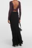 Backless Twist Knot Long Sleeve Top sold by Micas
