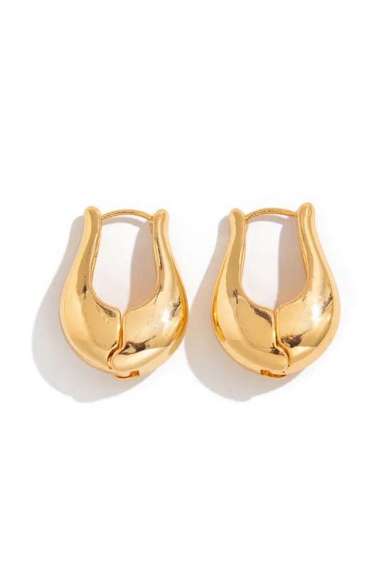 Metallic Irregular Geometric Smooth Earrings sold by Micas