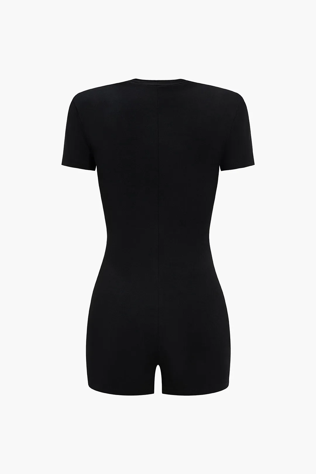 Metallisk knap V-hals kortærmet romper sold by Micas product image thumbnail 2