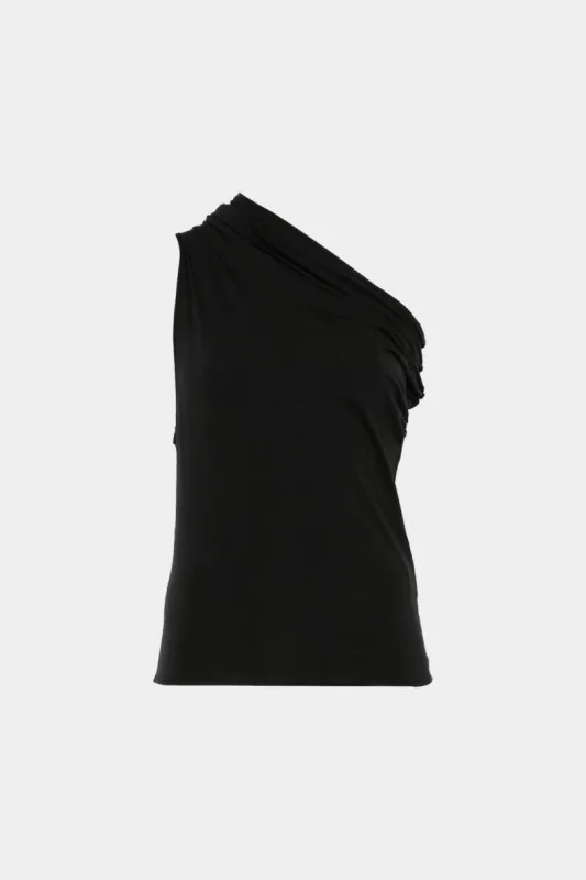 Ruched One Shoulder Tank Top sold by Micas