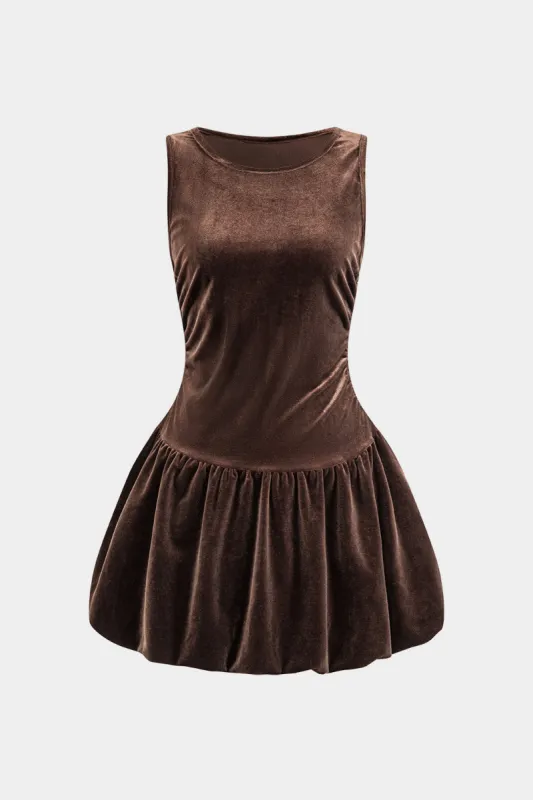 Ruched Strapless Sleeveless Mini Dress sold by Micas