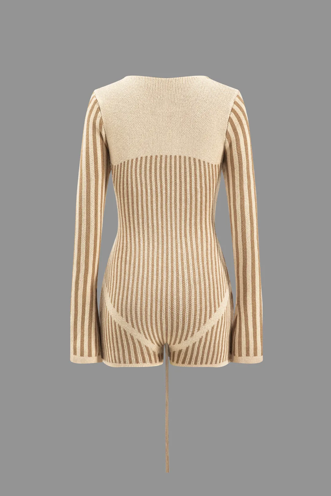 Strik patchwork binding v-hals langærmet romper sold by Micas product image thumbnail 2
