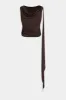 Asymmetrical Ruched Tank Top sold by Micas