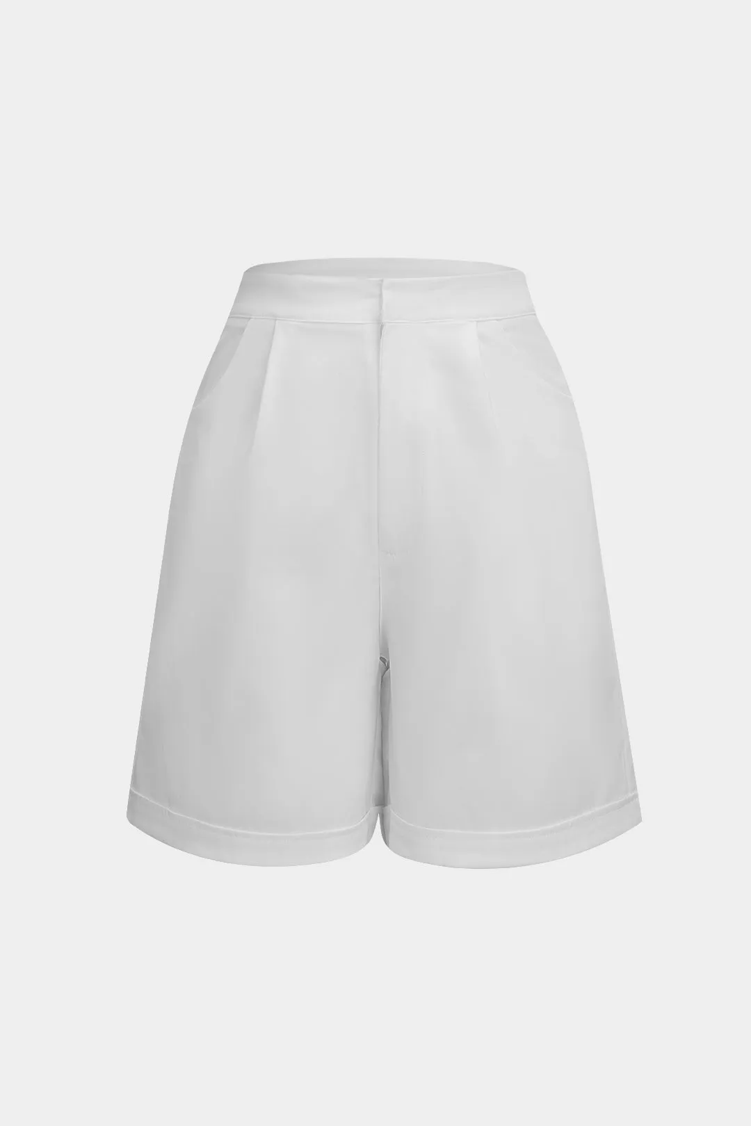 Ruched Drawstring Button Long-Sleeve Top And Shorts Set sold by Micas product image thumbnail 4