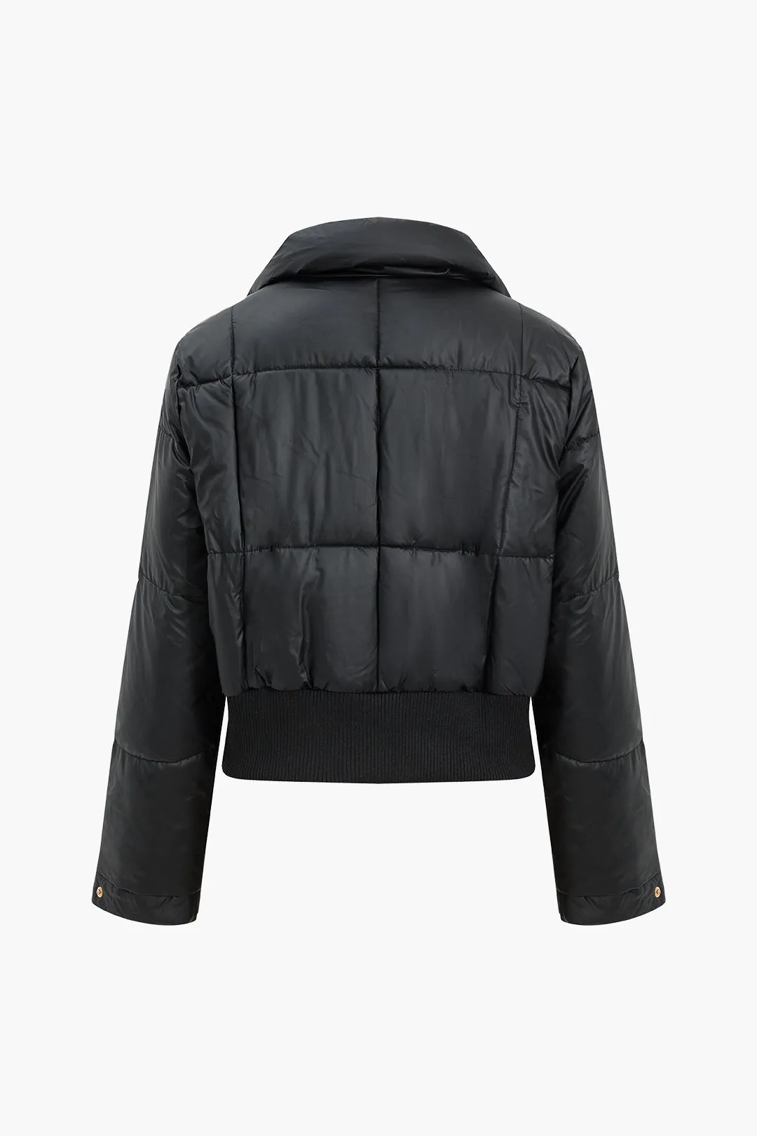 Knap polstret stand krave langærmet puffer sold by Micas product image thumbnail 2