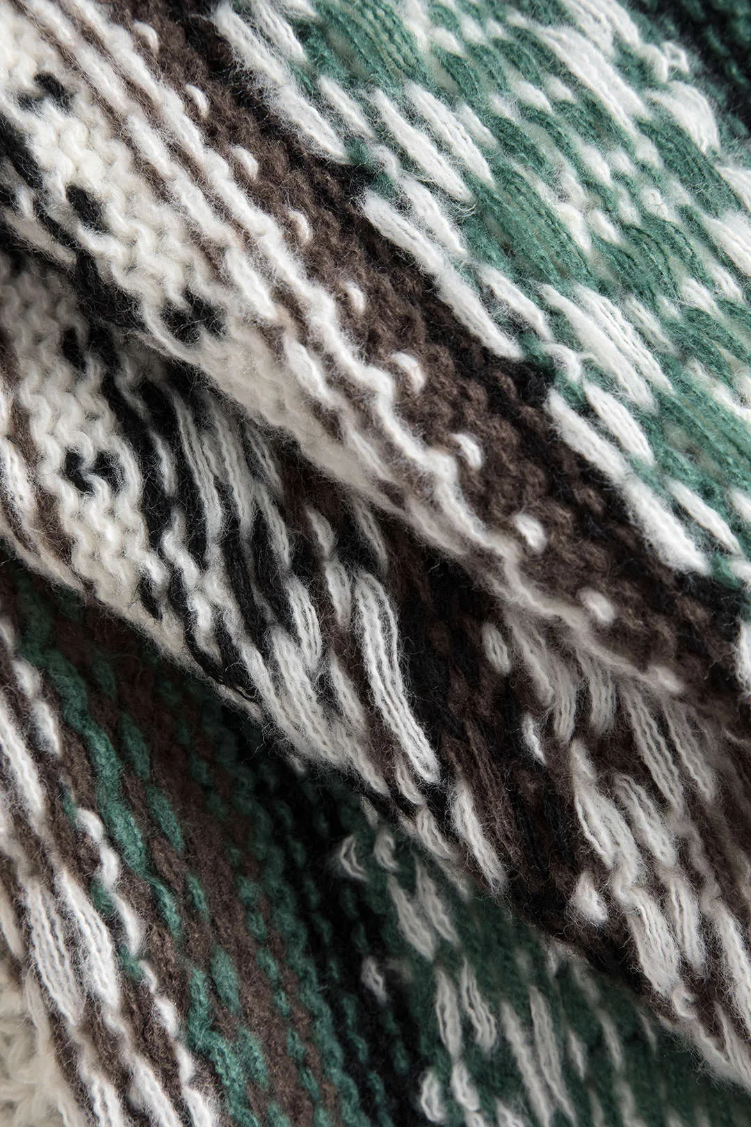 Sweater-knap patchwork langærmet cardigan sold by Micas product image thumbnail 4