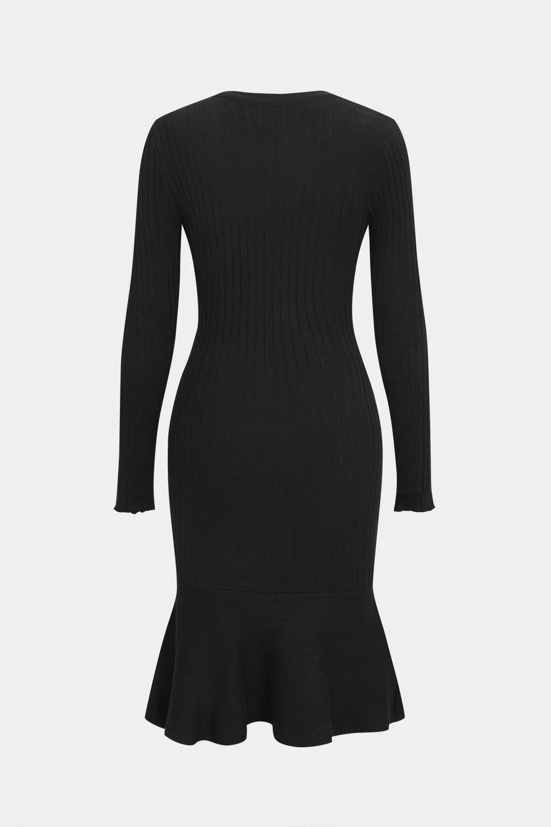 Strik knap rund hals langærmet kjole sold by Micas product image thumbnail 2