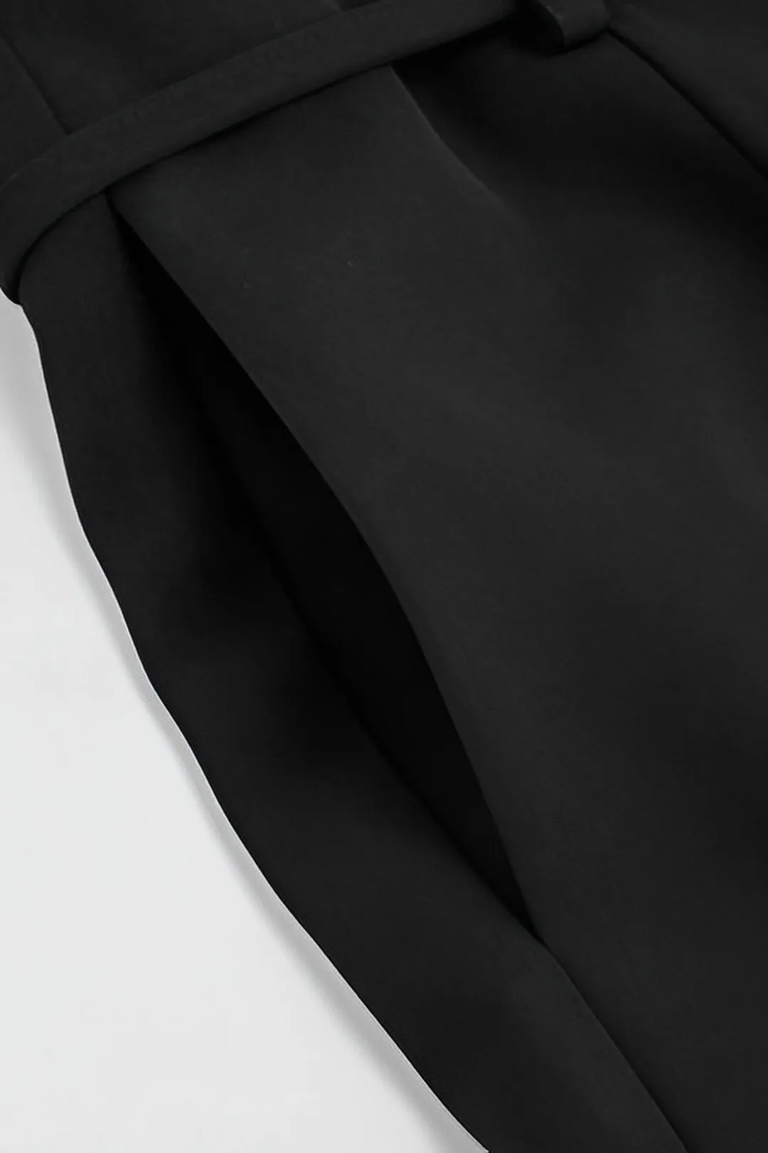 Belted Metallic Detail Wide Leg Trousers sold by Micas product image thumbnail 4